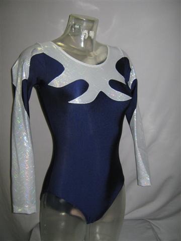Body ginnastica in Lycra con inserto nobilitato